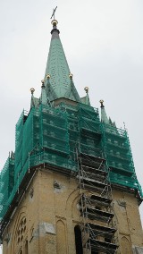 Trwa remont wież łódzkiej bazyliki archikatedralnej