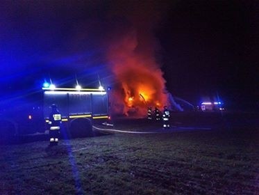 Pożar pod Wrocławiem