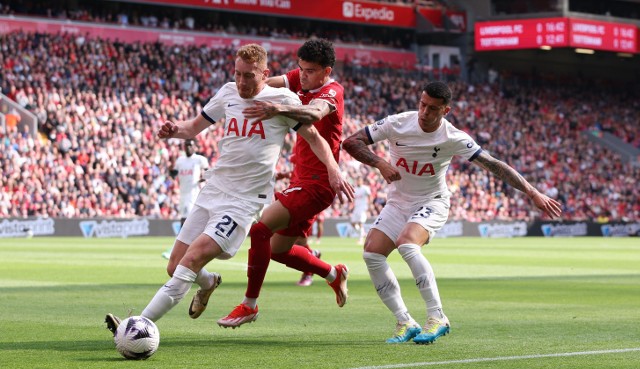 Luis Diaz (Liverpool) w meczu z Tottenhamem.