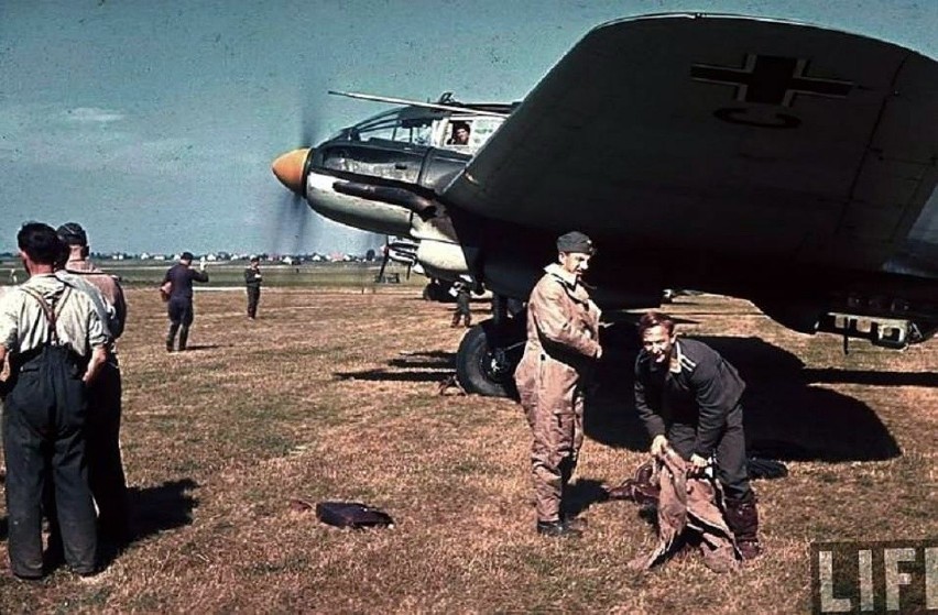 1939 , Niemiecki bombowiec He-111