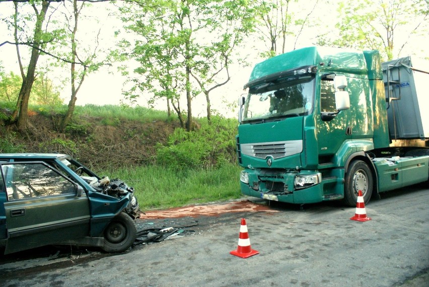 Czołowe zderzenie pod Brzezinami