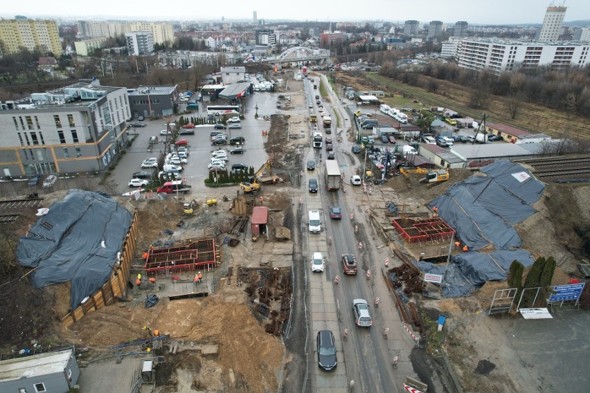 Trasa Wolbromska. Widać już przebieg nowej drogi na północy Krakowa. Nowe zdjęcia