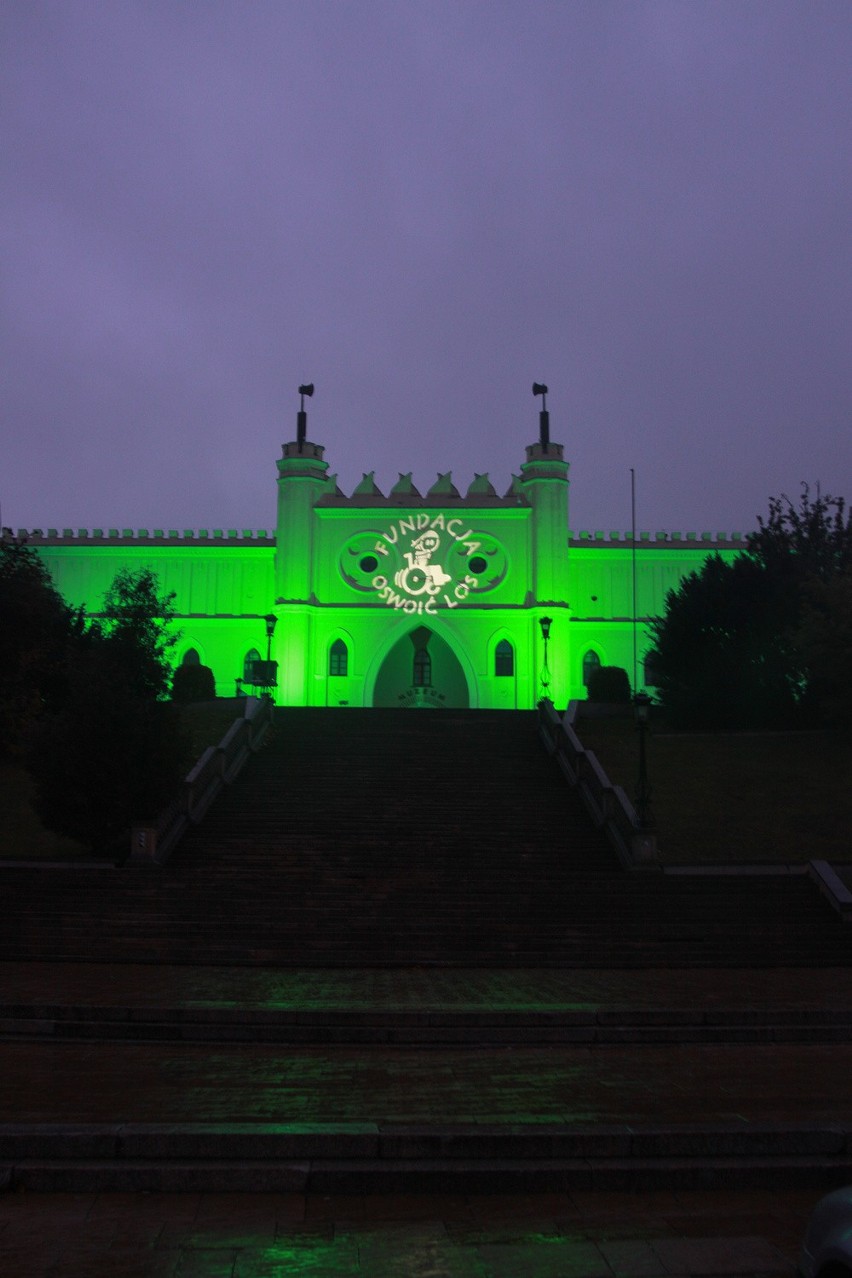 Zamek Lubelski zabłysnął na zielono w Światowy Dzień Mózgowego Porażenia Dziecięcego 