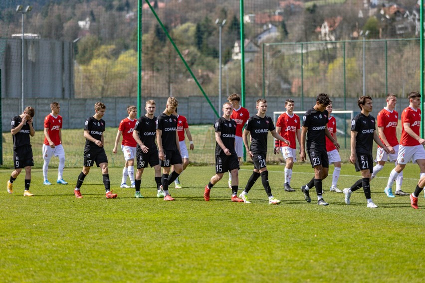 14.04.2022, Myślenice: mecz CLJ U-18 Wisła Kraków - Cracovia