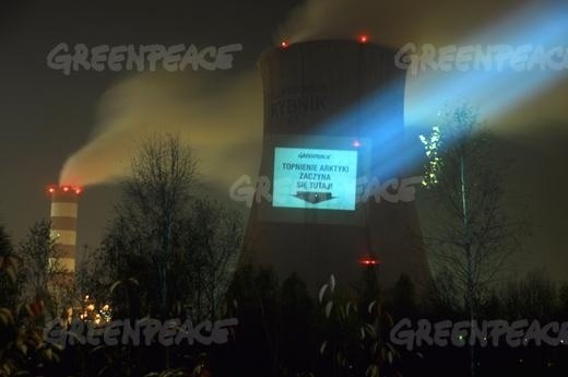 Protest Greenpeace w Rybniku