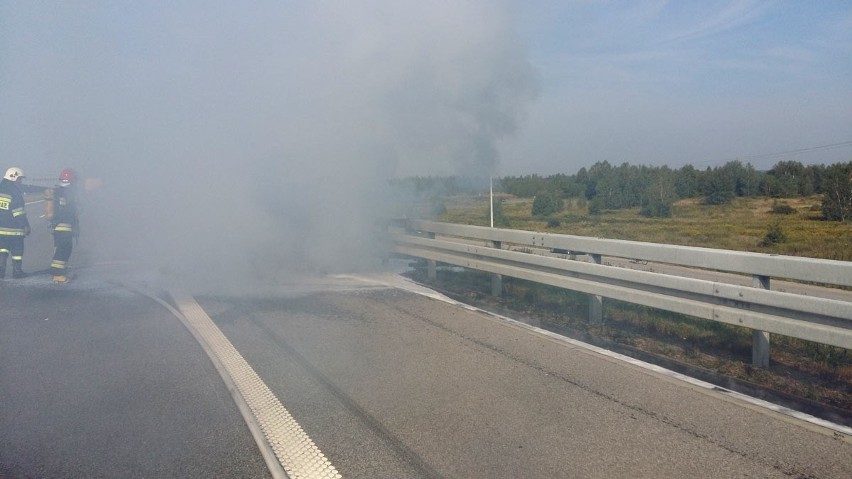 Na autostradzie A4 niedaleko Rzeszowa spłonął dziś...