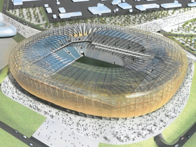 Tak ma wyglądać Baltic Arena po zakończeniu budowy.