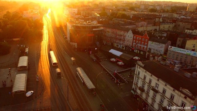 Sosnowiec z lotu taka sfotografowany przez fotoDrony.pl