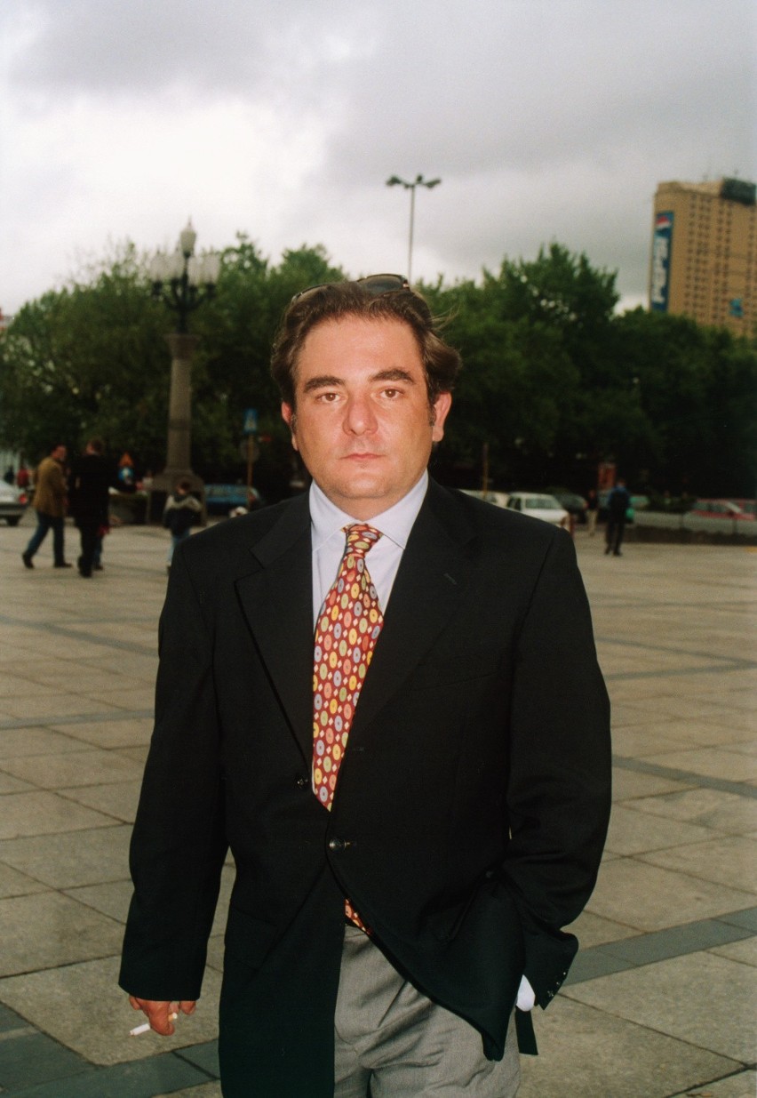 Na zdjęciu Robert Makłowicz w 2001 roku w trakcie nagrywania...
