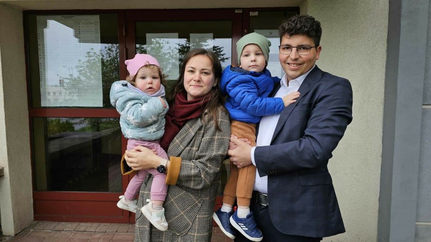 W Kielcach o 10 głosował z całą rodziną Marcin Stępniewski