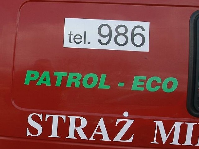 Straż miejska wykorzystała swój patrol eco