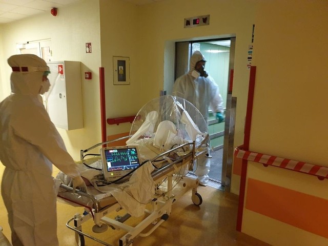 W szpitalu w Grudziądzu już jest hospitalizowanych ponad 160 pacjentów z koronawirusem z całego regionu. Kilkanaście osób jest podłączonych do respiratora