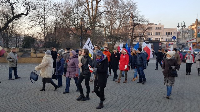 Spontaniczny protest w Opolu.