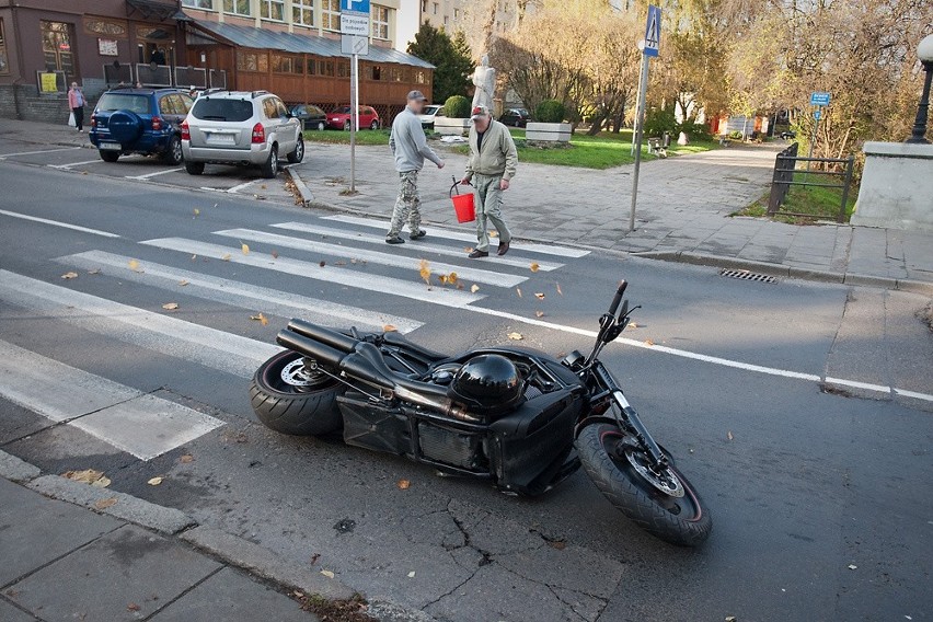 Wypadek motocyklisty na Moście Kowalskim...