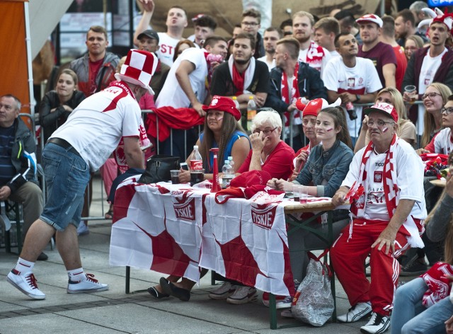 Euro 2016. Strefa kibica w Koszalinie. Mecz Polska - Niemcy.