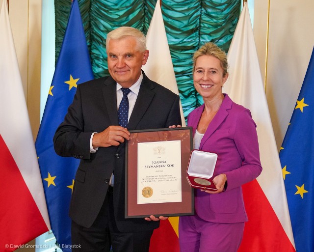 Joanna Szymańska-Kok od dziś (23 czerwca) z Honorowym Wyróżnieniem Prezydenta Miasta Białegostoku „Urbi Meritus – Zasłużony Miastu”.