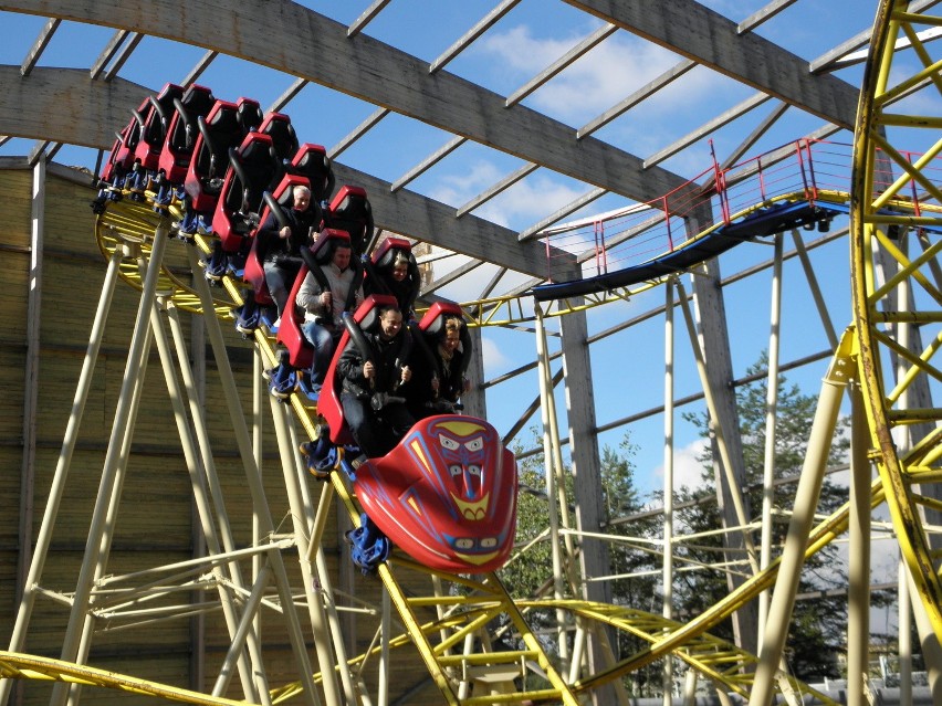 Rollercoaster w Miasteczku Westernowym Twinpigs w Żorach