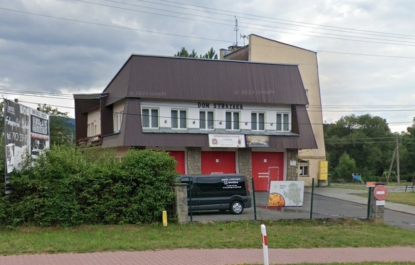 Budynek GOK w Łabowej to także siedziba miejscowej OSP