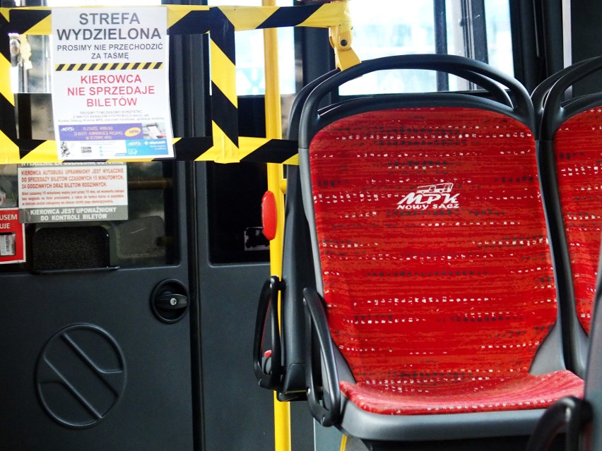Koronawirus Nowy Sącz. Nowe zabezpieczenia w autobusach MPK w Nowym Sączu