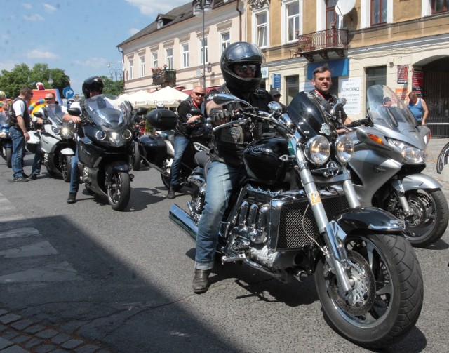 Parada motocykli była największą atrakcją Motoserca w Radomiu.