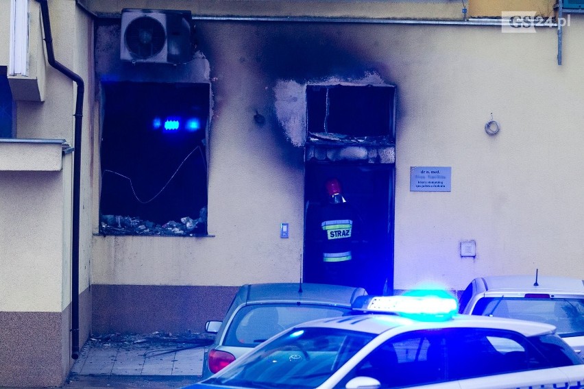 Pożar przy ul. Jasnej w Szczecinie