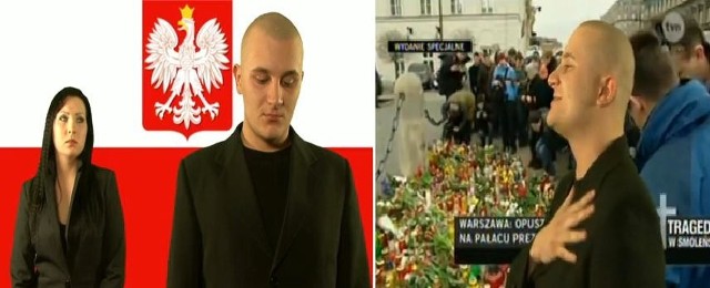 Kadr z klipu piosenki upamiętniającej ofiary katastrofy w Smoleńsku.
