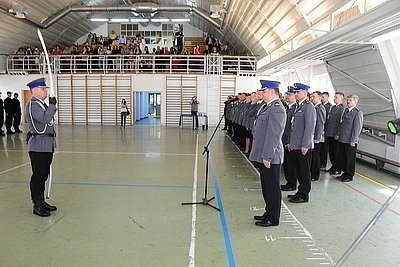 Katowice: Ślubowanie 50 nowych policjantów [ZDJĘCIA]