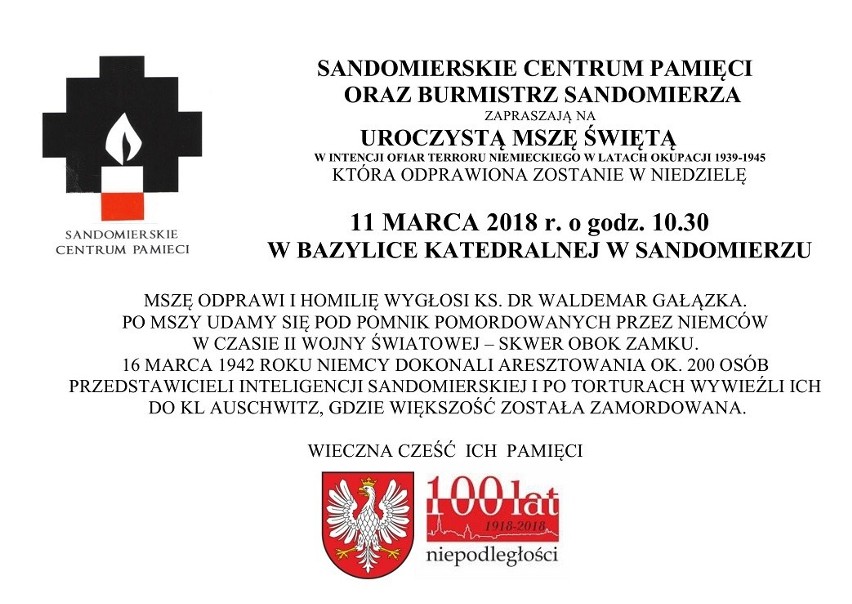 Konferencja w Sandomierzu poświęcona ofiarom terroru niemieckiego na ziemi sandomierskiej [ZDJĘCIA]