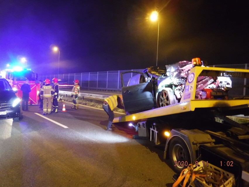 Śmiertelny wypadek na autostradzie A4 między Krakowem a Bochnią