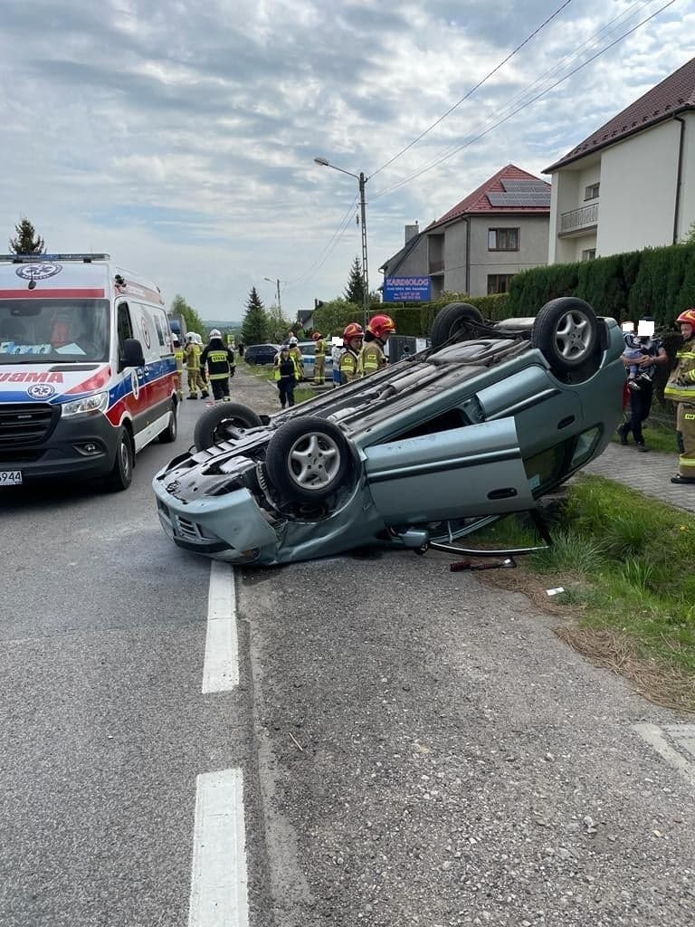 Wypadek  w Brzączowicach