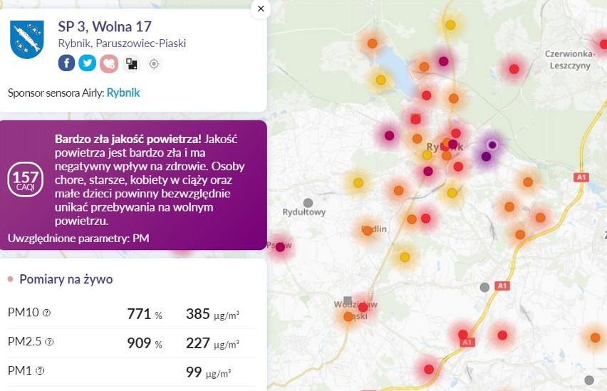 Smog w Śląskiem znów na bardzo wysokim poziomie 17 grudnia...