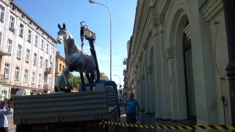 Koń wrócił na dach lecznicy przy ul. Kopernika [zdjęcia]