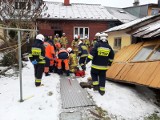 Wybuch gazu w Muszynie. Eksplozja wyrwała ścianę budynku. Poparzony mężczyzna trafił do szpitala [ZDJĘCIA]