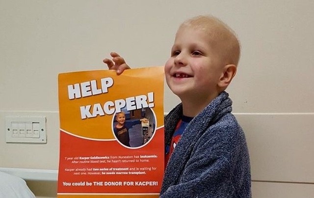 Mały Kacper choruje na białaczkę. Pomóżmy!