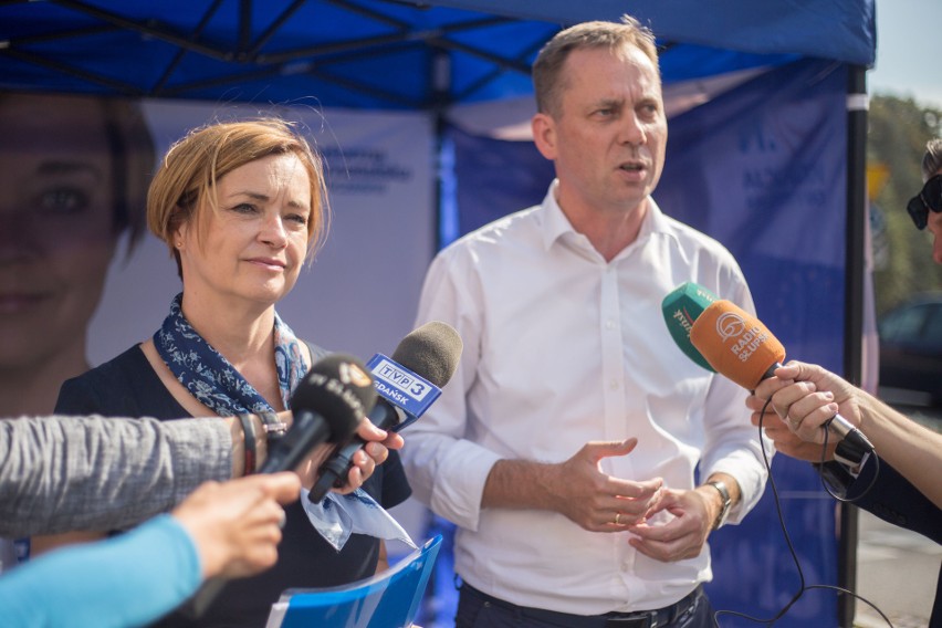 Konferencja prasowa PO w Słupsku.