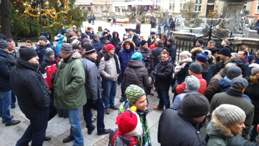 Protest "frankowiczów" w Gdańsku, 24 stycznia 2014 r.