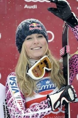 Lindsey Vonn ma w tym sezonie powody do zadowolenia Fot. PAP/EPA/ OLIVIER MAIRE