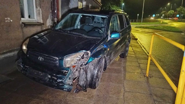 Kolizja na skrzyżowaniu ulic Kołłątaja i Wolności w Słupsku.