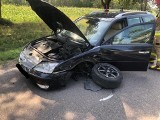 Czechowizna. Wypadek na DK65. Były utrudnienia w ruchu po zderzeniu BMW i forda