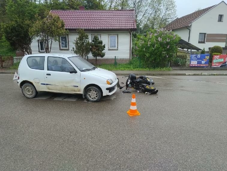 Wypadek w Odonowie. Jedna osoba trafiła do szpitala