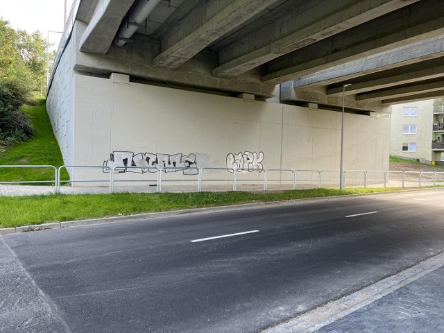 Wiadukt w Koszalinie został pomalowany przez nieletnich