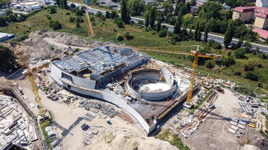 Aquapark Fabryka Wody w Szczecinie. Tak wygląda teraz budowa. ZDJĘCIA