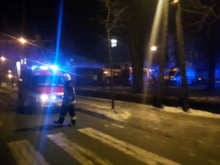 Pożar w szpitalu powiatowym przy ul. Grunwaldzkiej w...