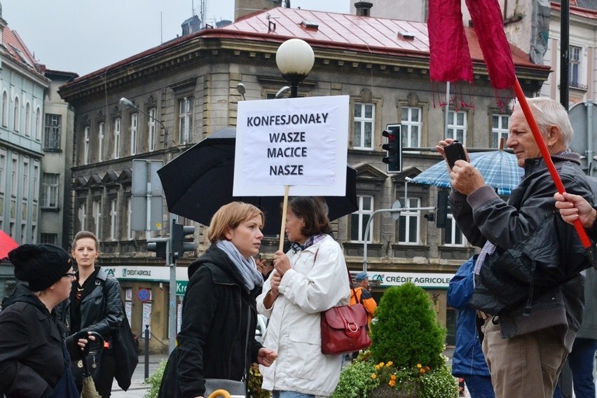 Czarny protest  w Bielsku-Białej