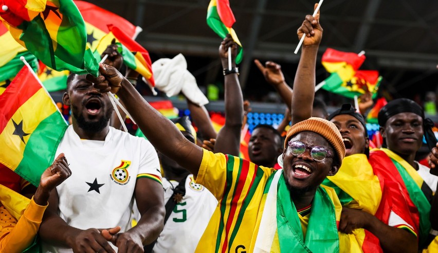 Mundial 2022. Kolory, kolory i jeszcze raz kolory. Piękne barwy na trybunach meczu Portugalii z Ghaną