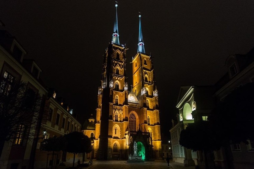 Zielony Wrocław nocą. Co się działo? (ZDJĘCIA)
