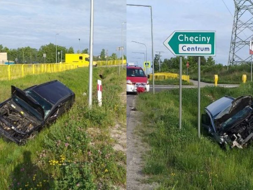 Zderzenie dwóch samochodów na obwodnicy Chęcin. Sześć osób poszkodowanych!