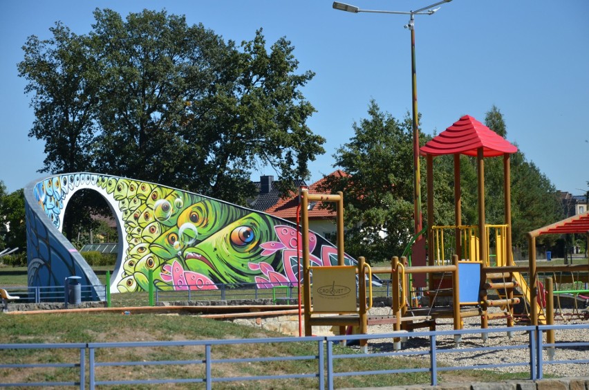 Rybny mural w Niemodlinie