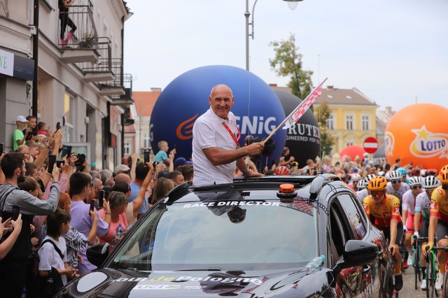 W Kielcach rozpoczął się 79. Tour de Pologne. Na zdjęciu dyrektor Czesław Lang.