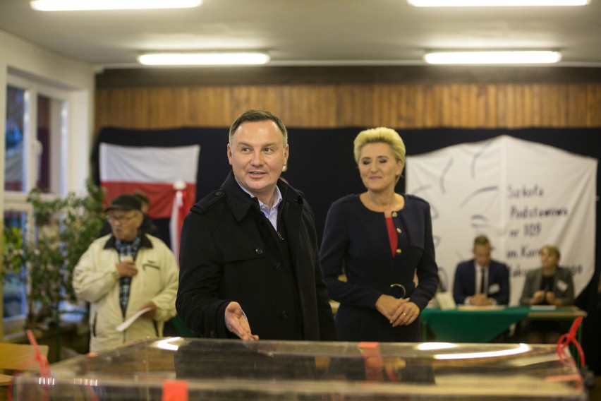 Wybory samorządowe 2018 - druga tura. Prezydent Andrzej Duda...